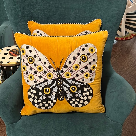 MacKenzie-Childs Other - Mackenzie Childs spot on butterfly pillows.SOLD ON ANOTHER APP